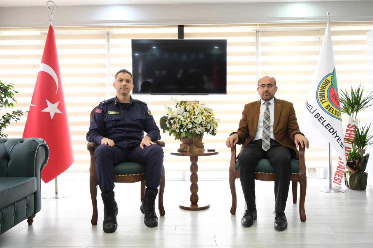 Orhaneli İlçe Jandarma Komutanı Üsteğmen Mehmet Sarıoğlu Ziyaret